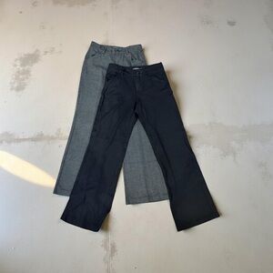 Lee Charcoal Herringbone Pants